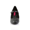 Pleaser Pink Label DIVINE-440 Black Vegan Pumps Men
