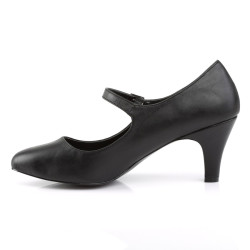 Pleaser Pink Label DIVINE-440 Black Vegan Pumps Men