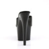 Pleaser ADORE-701 Black Leather High Heeled Mules