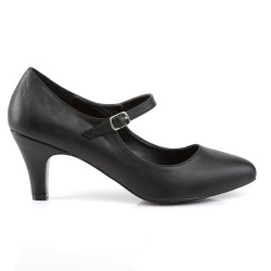 Pleaser Pink Label DIVINE-440 Black Vegan Pumps Men