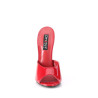 Devious DOMINA-101 Red Patent High Heeled Mules Women