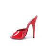 Devious DOMINA-101 Red Patent High Heeled Mules Women