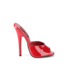 Devious DOMINA-101 Red Patent High Heeled Mules Women