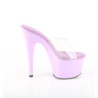 Pleaser ADORE-701 Transparent Lavender Mules Women