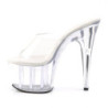 Pleaser ADORE-701 Transparent High Heeled Mules Women