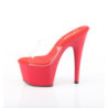 Pleaser EXCITE-601 Transparent High Heeled Mules