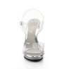 Fabulicious FLAIR-408 Clear High Heeled Bridal Sandals