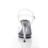 Fabulicious FLAIR-408 Clear High Heeled Bridal Sandals