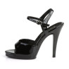Fabulicious FLAIR-409 Black Clear Heeled Women Sandals