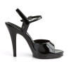 Fabulicious FLAIR-409 Black Clear Heeled Women Sandals