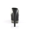 Pleaser ADORE-701-3 Transparent Black Pewter Strass