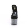 Pleaser ADORE-701CG Transparent Black Confetti Glitter