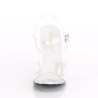 Fabulicious GALA-08MG Clear High Heeled Bridal Sandals