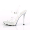 Fabulicious GALA-08MG Clear High Heeled Bridal Sandals