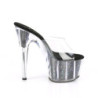 Pleaser ADORE-701CG Transparent Black Confetti Glitter