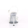 Fabulicious GALA-08MG Clear High Heeled Bridal Sandals