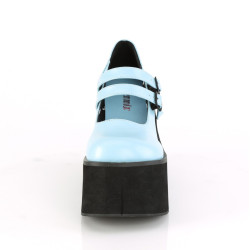 Demonia KERA-08 Baby Blue Vegan Maryjane Platform Boots