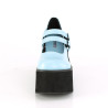 Demonia KERA-08 Baby Blue Vegan Maryjane Platform Boots
