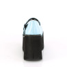 Demonia KERA-08 Baby Blue Vegan Maryjane Platform Boots
