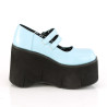 Demonia KERA-08 Baby Blue Vegan Maryjane Platform Boots