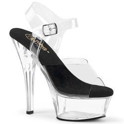 Pleaser KISS-208 Clear High Heeled Platform Shoes Women