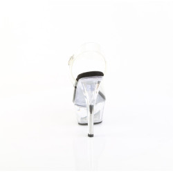 Pleaser KISS-208 Clear High Heeled Platform Shoes Women