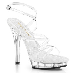 Fabulicious LIP-106 Criss-Cross Strappy Heeled Sandals