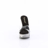 Fabulicious MARTINI-501 Transparent Black Tinted Mules
