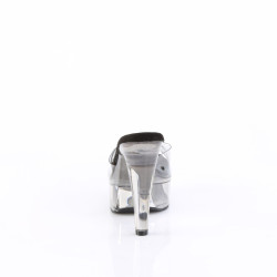 Fabulicious MARTINI-501 Transparent Black Tinted Mules