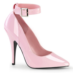 Pleaser SEDUCE-431 Rose Ankle Strap Heeled Pumps