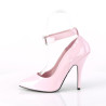 Pleaser SEDUCE-431 Rose Ankle Strap Heeled Pumps