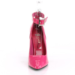 Pleaser SEDUCE-431 Pink Ankle Strap Heeled Pumps