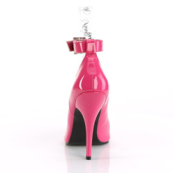 Pleaser SEDUCE-431 Pink Ankle Strap Heeled Pumps