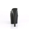 Pleaser ADORE-701N Black Jelly Like Heeled Mules Women