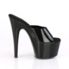 Pleaser ADORE-701N Black Jelly Like Heeled Mules Women