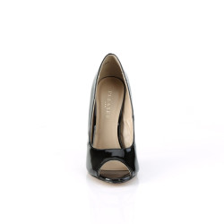 Pleaser SEXY-42 Black Peep Toe Stiletto Pumps Women