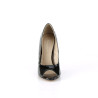 Pleaser SEXY-42 Black Peep Toe Stiletto Pumps Women