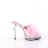 Fabulicious GLORY-501F-8 Rose Vegan Leather Fur