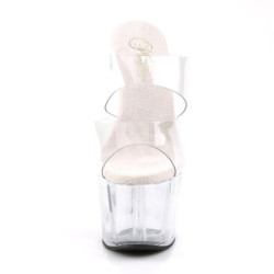 Pleaser ADORE-702 Transparent High Heeled Mules Women