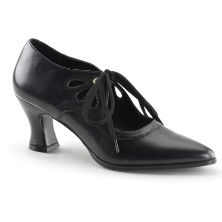 Funtasma VICTORIAN-03 Black Kitten Heeled Women Shoes