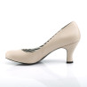 Pleaser Pink Label JENNA-01 Cream Vegan Leather Sale
