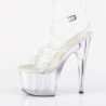 Pleaser ADORE-706 Clear Ankle Strap High Heels Sandals