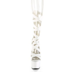 Pleaser ADORE-700-48 White Vegan Leather Sale Women