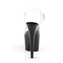 Pleaser ADORE-708 Black Platform High Heeled Sandals