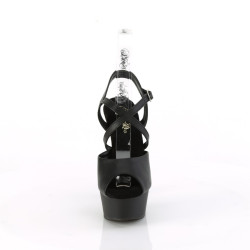 Pleaser DELIGHT-624-1 Black Vegan Leather Sale Women