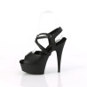 Pleaser DELIGHT-624-1 Black Vegan Leather Sale Women