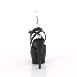 Pleaser DELIGHT-624-1 Black Vegan Leather Sale Women
