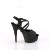 Pleaser DELIGHT-624-1 Black Vegan Leather Sale Women