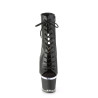 Pleaser SPECTATOR-1016 Black Vegan Leather Transparent