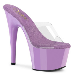 Pleaser ADORE-701 Transparent Lavender Mules Women